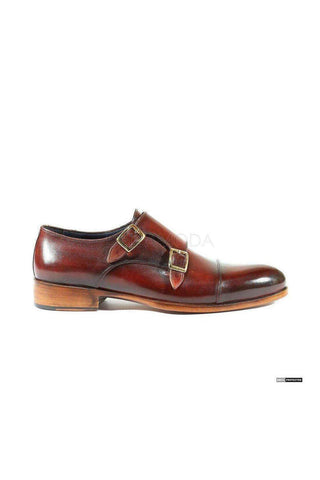 Paul Parkman 045 Leather Double Monk-Straps (PM6158)-AmbrogioShoes