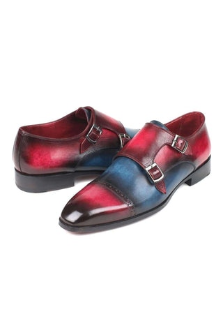 Paul Parkman 045 Leather Double Monk-Straps (PM6158)-AmbrogioShoes