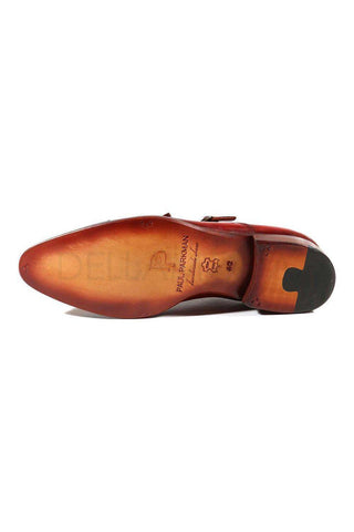 Paul Parkman 047 Calf-Skin Leather Studded Cap Toe Double Monkstraps (PM6378)-AmbrogioShoes