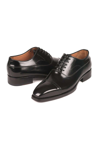 Paul Parkman 056BLK84 Burgundy Polished Leather Cap-Toe Oxfords(PM6259)