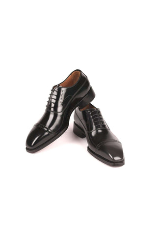 Paul Parkman 056BLK84 Burgundy Polished Leather Cap-Toe Oxfords(PM6259)