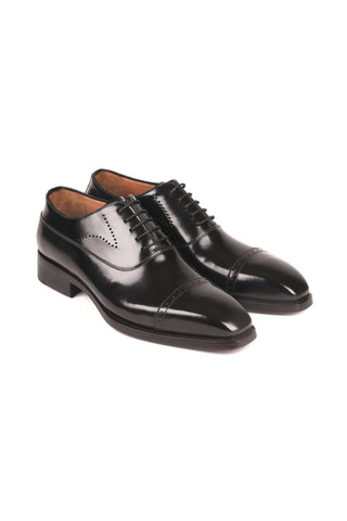 Paul Parkman 056BLK84 Burgundy Polished Leather Cap-Toe Oxfords(PM6259)