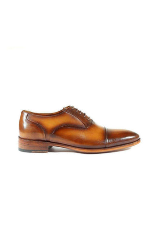 Paul Parkman 074 Mens's Shoes Calf-Skin Leather Cap-Toe Oxfords (PM4028)-AmbrogioShoes