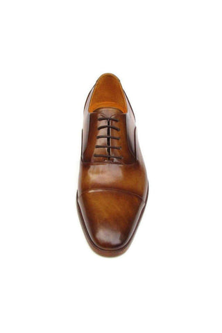 Paul Parkman 074 Mens's Shoes Leather Cap-Toe Oxfords (PM4028)-AmbrogioShoes