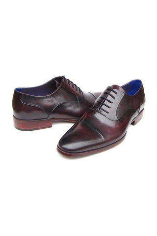 Paul Parkman 074 Mens's Shoes Leather Cap-Toe Oxfords (PM4028)-AmbrogioShoes