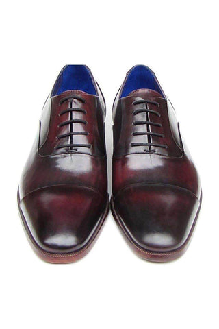 Paul Parkman 074 Mens's Shoes Leather Cap-Toe Oxfords (PM4028)-AmbrogioShoes
