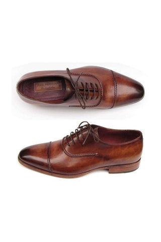 Paul Parkman 077 Men's Calf-Skin Leather Cap-Toe Oxfords (PM6164)-AmbrogioShoes