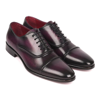Paul Parkman 077 Men's Calf-Skin Leather Cap-Toe Oxfords (PM6164)-AmbrogioShoes