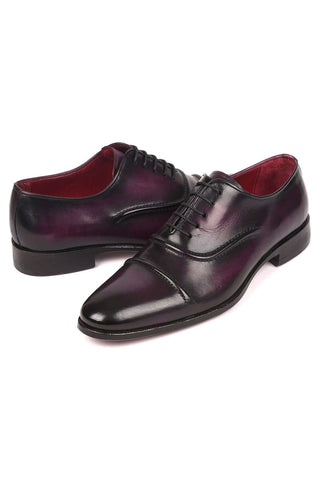 Paul Parkman 077 Men's Leather Cap-Toe Oxfords (PM6164)-AmbrogioShoes