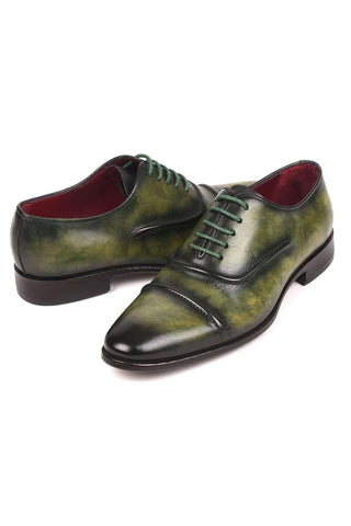 Paul Parkman 077 Men's Leather Cap-Toe Oxfords (PM6164)-AmbrogioShoes