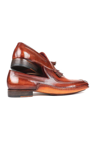 Paul Parkman 082 Calf-Skin Leather Opanka Tassel Loafers (PM6358)-AmbrogioShoes