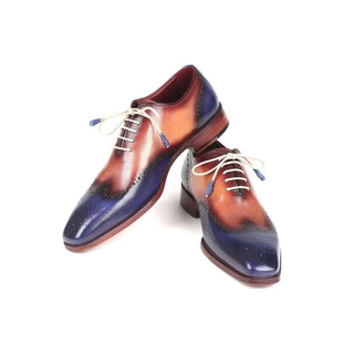 Paul Parkman 097 Men's Shoes Calf-Skin Leather Wign-Tip Oxfords (PM5708)-AmbrogioShoes