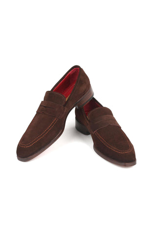 Paul Parkman 10SD21 Suede Penny Loafers (PM6322)-AmbrogioShoes