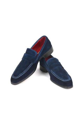 Paul Parkman 10SD21 Suede Penny Loafers (PM6322)-AmbrogioShoes