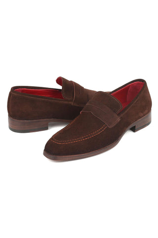 Paul Parkman 10SD21 Suede Penny Loafers (PM6322)-AmbrogioShoes