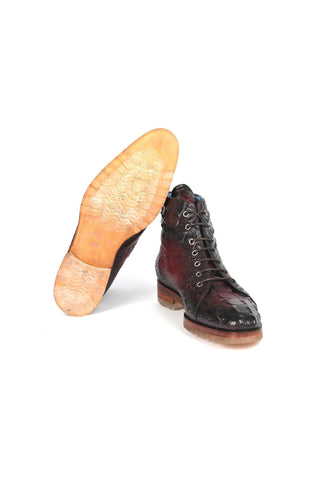 Paul Parkman 12811 Crocodile Embossed Calf-Skin Leather Boots (PM6422)-AmbrogioShoes