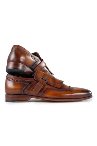 Paul Parkman 12B Leather Kiltie Single Monk Strap (PM6442)