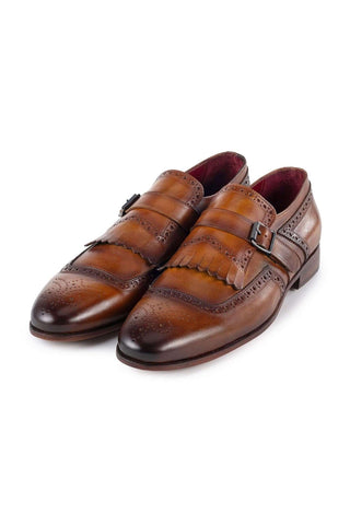 Paul Parkman 12B Leather Kiltie Single Monk Strap (PM6442)