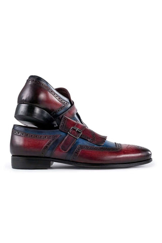 Paul Parkman 12B Leather Kiltie Single Monk Strap (PM6442)