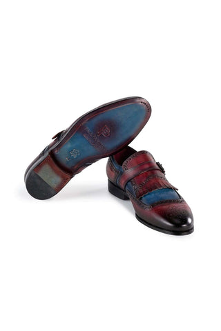 Paul Parkman 12B Leather Kiltie Single Monk Strap (PM6442)