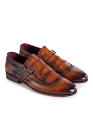 Paul Parkman 12B Leather Kiltie Single Monk Strap (PM6442)