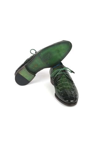 Paul Parkman 1438 Crocodile Embossed Leather Derby (PM6363)-AmbrogioShoes