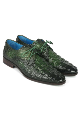 Paul Parkman 1438 Crocodile Embossed Leather Derby (PM6363)-AmbrogioShoes