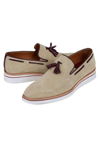 Paul Parkman 181 Suede Tassels Loafers (PM6301)-AmbrogioShoes