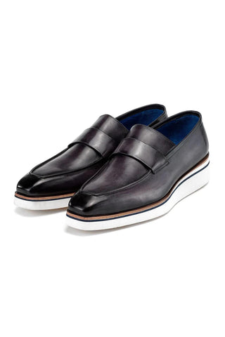 Paul Parkman 183 Calf-Skin Leather Casual Loafers (PM6474)-AmbrogioShoes