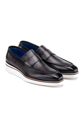 Paul Parkman 183 Calf-Skin Leather Casual Loafers (PM6474)-AmbrogioShoes