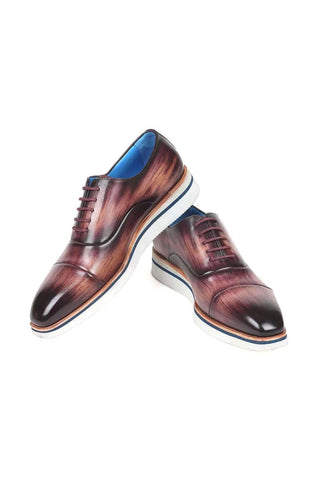Paul Parkman 185 Leather Cap-Toe Oxfords (PM6120)-AmbrogioShoes