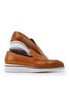 Paul Parkman 186-WN Woven Leather Casual Loafers (PM6434)-AmbrogioShoes