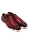 Paul Parkman 186-WN Woven Leather Casual Loafers (PM6434)-AmbrogioShoes
