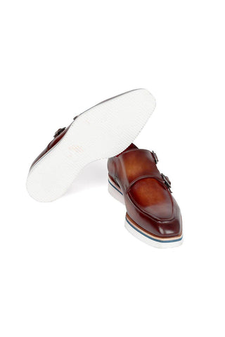 Paul Parkman 189 Calf Skin Leather Double Monk-Straps (PM6398)-AmbrogioShoes