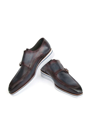 Paul Parkman 189 Leather Double Monk-Straps (PM6398)-AmbrogioShoes