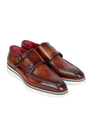 Paul Parkman 189 Leather Double Monk-Straps (PM6398)-AmbrogioShoes