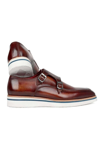 Paul Parkman 189 Leather Double Monk-Straps (PM6398)-AmbrogioShoes