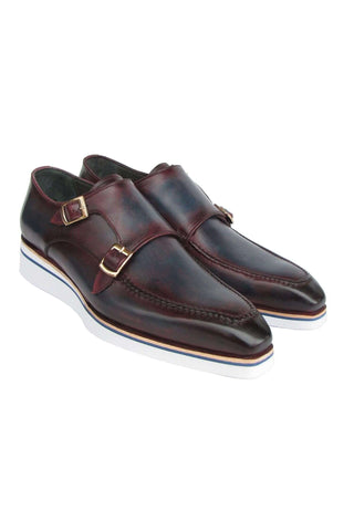Paul Parkman 189 Leather Double Monk-Straps (PM6398)-AmbrogioShoes