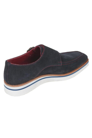 Paul Parkman 189 Suede Casual Double Monk-Strap (PM6483)-AmbrogioShoes