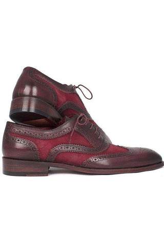 Paul Parkman 228 Suede & Calf-Skin Leather Wingtip Oxfords (PM5402)-AmbrogioShoes