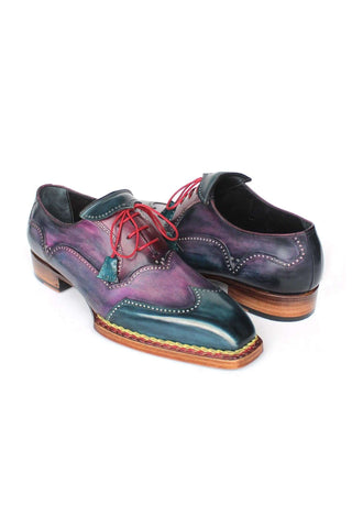 Paul Parkman 267BP78 Leather Norwegian Welted Wingtip Oxford (PM6470)