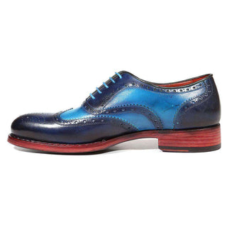 Paul Parkman 27 Men's Shoes Welted Calf-Skin Leather Wing-Tip Oxfords (PM3002)-AmbrogioShoes