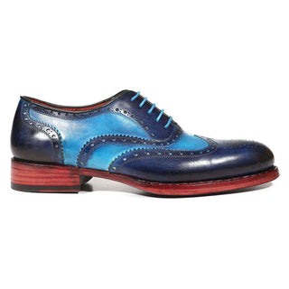 Paul Parkman 27 Men's Shoes Welted Calf-Skin Leather Wing-Tip Oxfords (PM3002)-AmbrogioShoes
