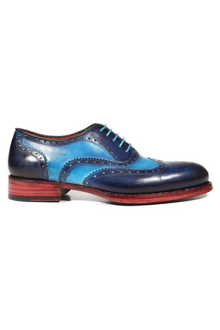Paul Parkman 27 Welted Calf-Skin Leather Wing-Tip Oxfords (PM3002)-AmbrogioShoes