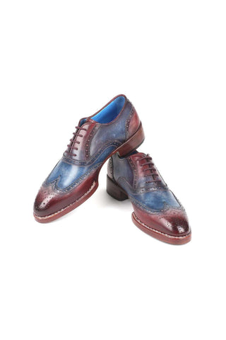 Paul Parkman 27 Welted Calf-Skin Leather Wing-Tip Oxfords (PM3002)-AmbrogioShoes