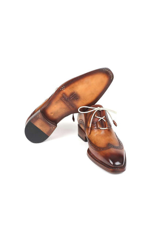 Paul Parkman 2955 Calf-Skin Leather Ghillie Oxfords (PM6308)-AmbrogioShoes