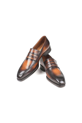 Paul Parkman 37LF Goodyear Welted Leather Penny Loafers (PM5711)-AmbrogioShoes