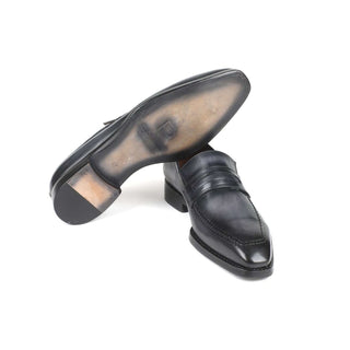 Paul Parkman 37LF Men's Shoes Goodyear Welted Calf-Skin Leather Penny Loafers (PM5711)-AmbrogioShoes