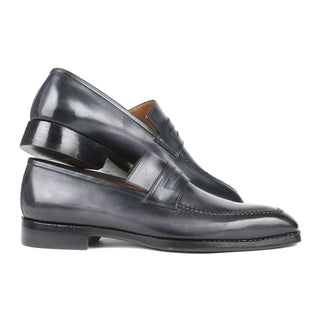 Paul Parkman 37LF Men's Shoes Goodyear Welted Calf-Skin Leather Penny Loafers (PM5711)-AmbrogioShoes