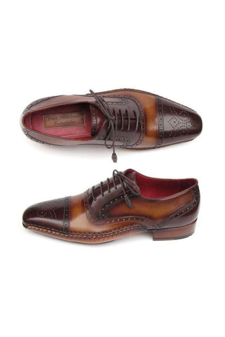 Paul Parkman 5032 Calf-Skin Leather Opanka Cap-Toe Oxfords (PM6350)-AmbrogioShoes